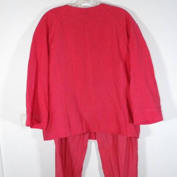 NANCY BOLEN CITY GIRL Orange Suit with Metal Details Size Large - Picture 5 of 6